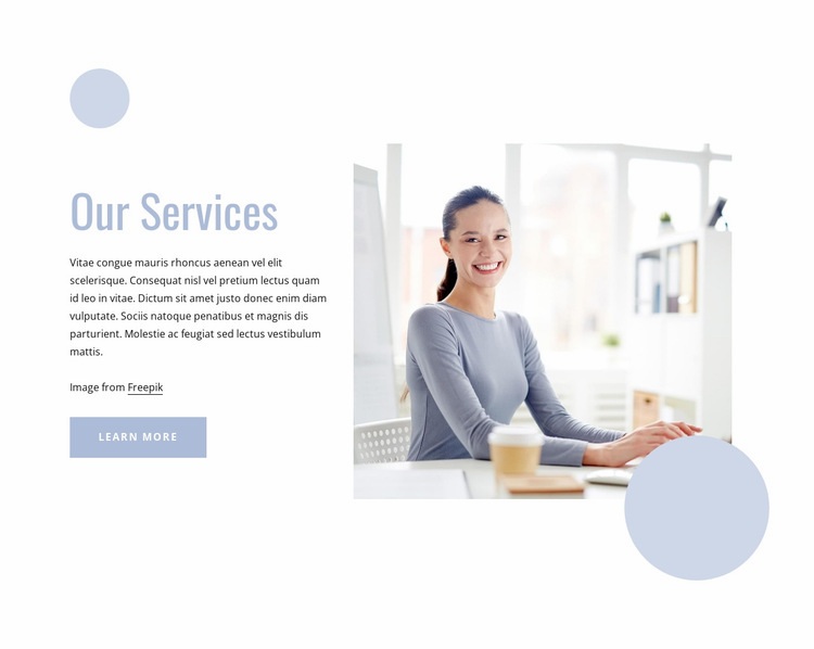 Management services Homepage Design