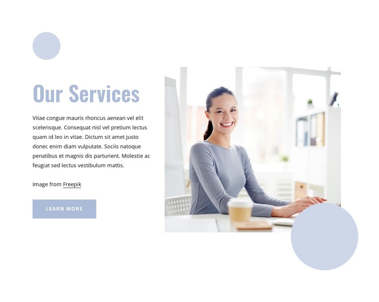 Management services HTML Template