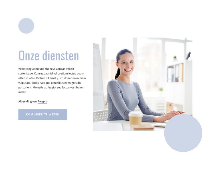 Management diensten Html Website Builder