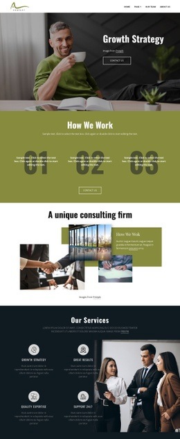 Strategic planning - Html Code Example by Nicepage