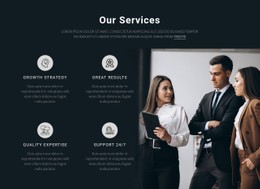 Our Servises Simple CSS Template