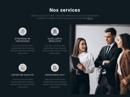 Nos Services – Page De Destination HTML5