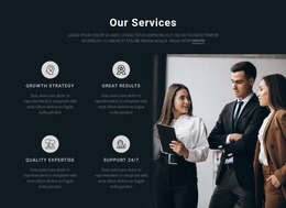 Our Servises - Create HTML Page Online