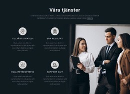 Våra Serviser HTML-Mall