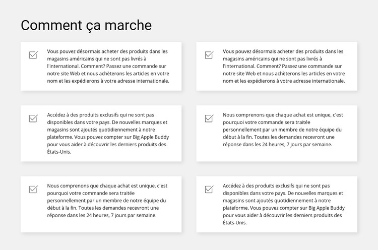 Travail par article Modèle HTML