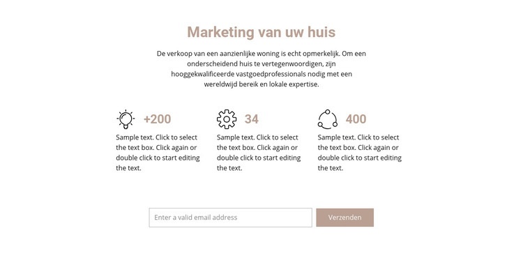 Titel en voordelen Html Website Builder