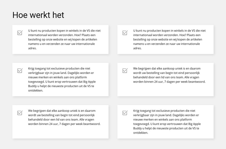 Werk per item WordPress-thema