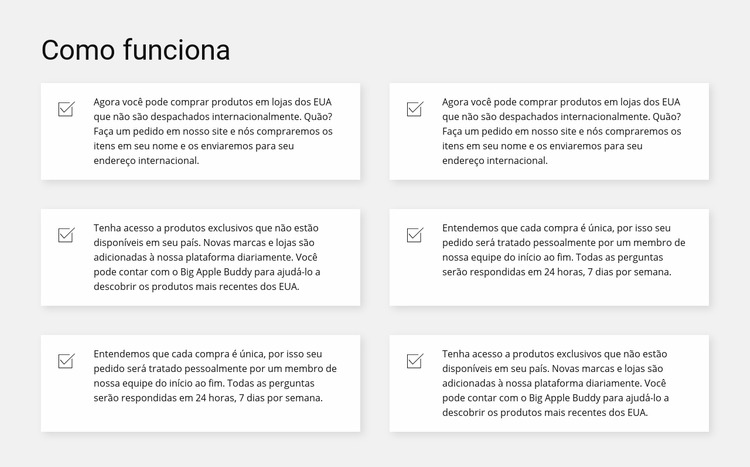 Trabalho por item Template Joomla