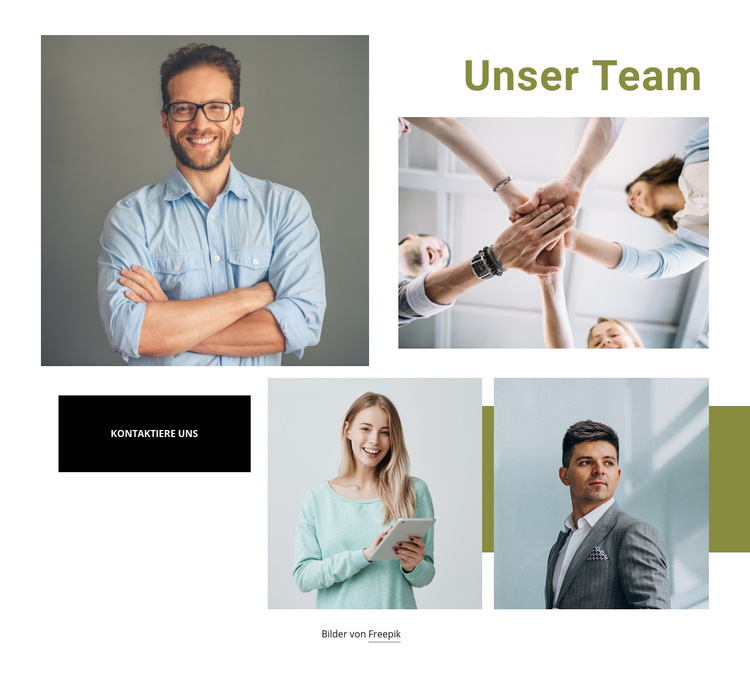 Wir sind eine vertriebsorientierte Agentur Website-Vorlage