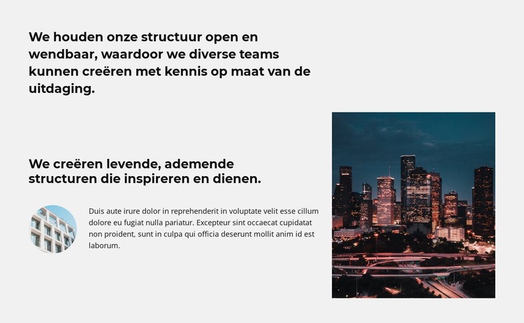 Hoe te leven in de stad HTML5-sjabloon