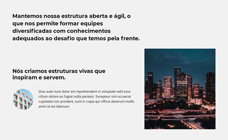 Como morar na cidade Construtor de sites HTML