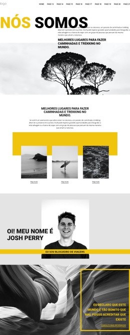 Um Design De Site Exclusivo Para Agência Conhecendo A Natureza