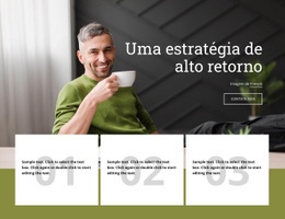 Uma Estratégia De Alto Retorno Modelo De Site CSS Gratuito