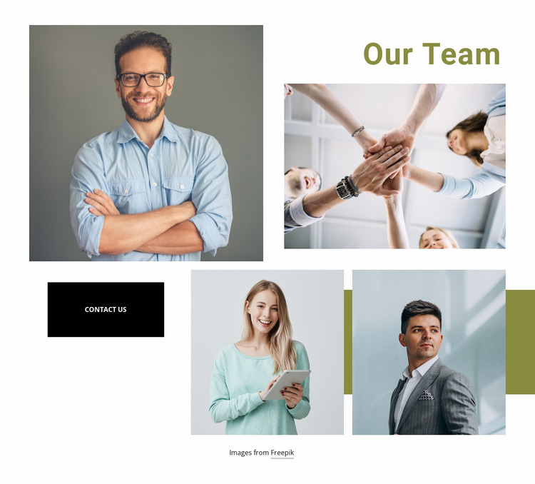 We are a sales-oriented agency Website Mockup