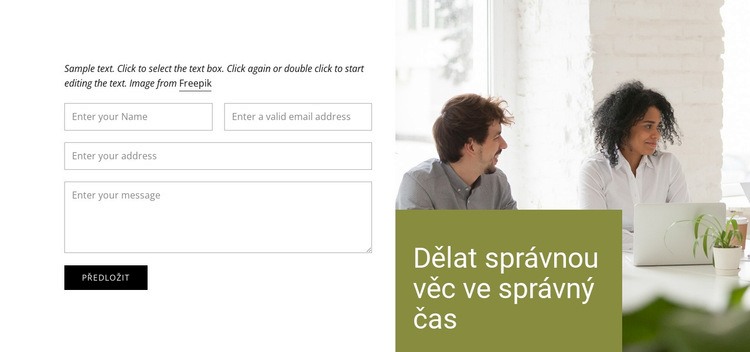 Kontaktujte naši společnost Šablona CSS