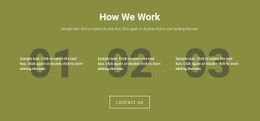 How We Work Basic CSS Template