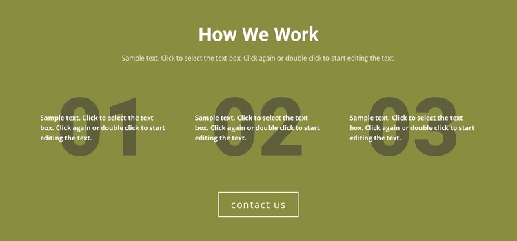 How We Work CSS Template