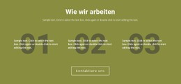 Wie Wir Arbeiten Einfache CSS-Vorlage