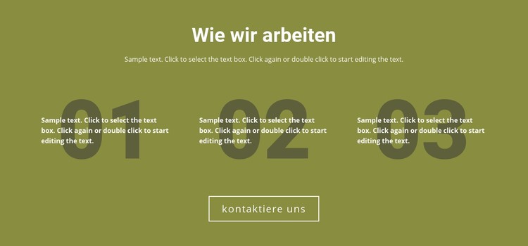 Wie wir arbeiten CSS-Vorlage