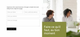 Contactez Notre Entreprise – Modèles De Sites Web Réactifs