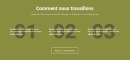 Comment Nous Travaillons Modèle CSS De Base