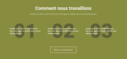 Comment Nous Travaillons - Modèle HTML5 Polyvalent