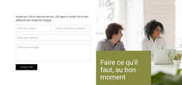 Contactez Notre Entreprise - Thème WordPress Gratuit