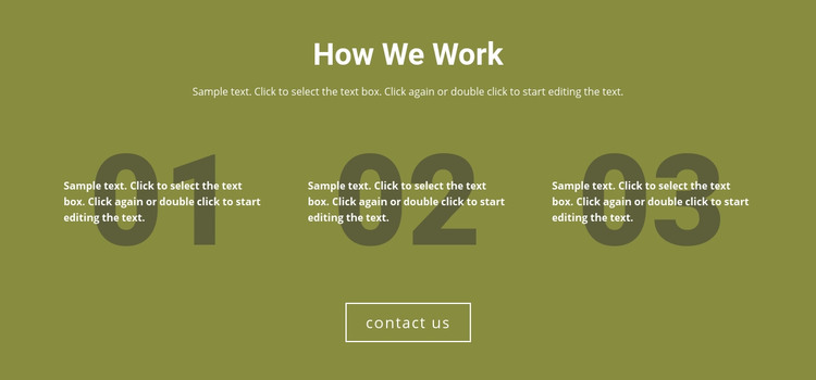 How We Work Homepage Design