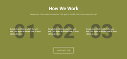 How We Work - Multi-Purpose HTML5 Template