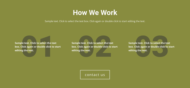 How We Work HTML5 Template