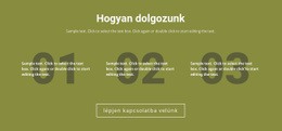 Hogyan Dolgozunk - Gyönyörű Weboldal Dizájn