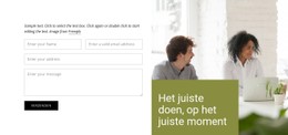 Neem Contact Op Met Ons Bedrijf Responsieve CSS-Sjabloon