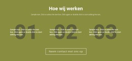 Hoe Wij Werken Basis CSS-Sjabloon