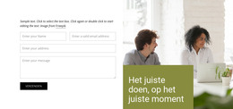 Neem Contact Op Met Ons Bedrijf - HTML-Sjabloon Downloaden