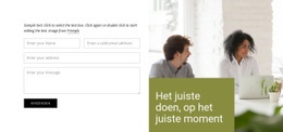 Exclusieve HTML5-Sjabloon Voor Neem Contact Op Met Ons Bedrijf