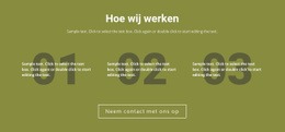 Hoe Wij Werken - Multifunctionele HTML5-Sjabloon