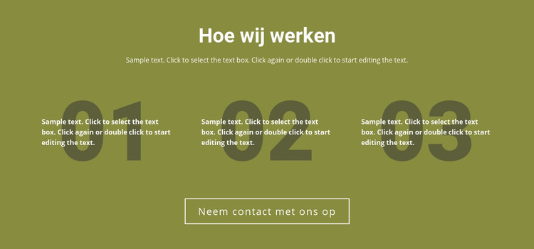 Hoe wij werken Joomla-sjabloon