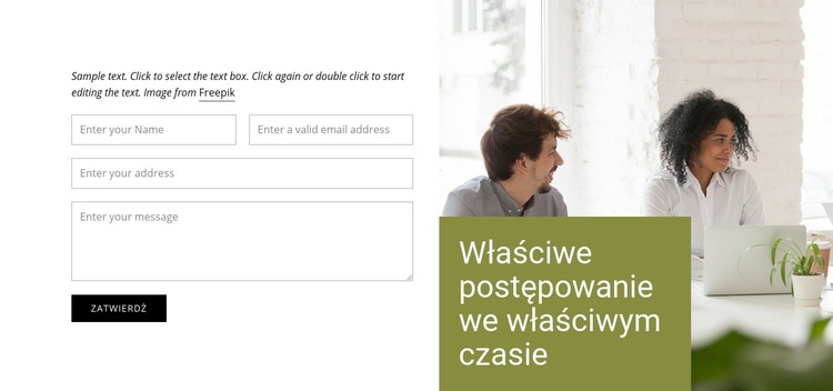 Skontaktuj się z naszą firmą Kreator witryn internetowych HTML