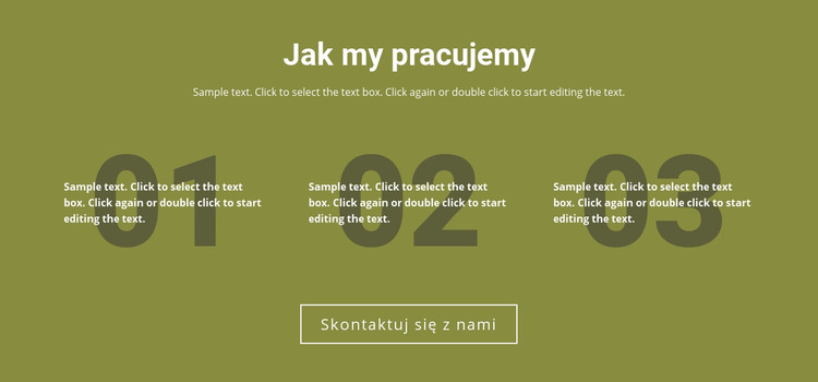 Jak my pracujemy Szablon HTML