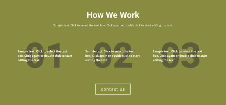 How We Work Template