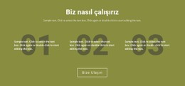 Biz Nasıl Çalışırız Temel CSS Şablonu