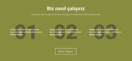 Biz Nasıl Çalışırız - Duyarlı Web Sitesi Şablonları
