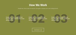 How We Work - Functionality Website Mockup