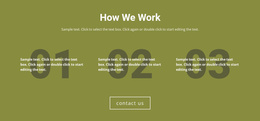 How We Work - Landing Page Template