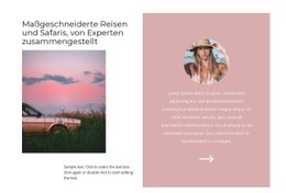 Sonnenuntergangslandschaft - Leere HTML5-Vorlage