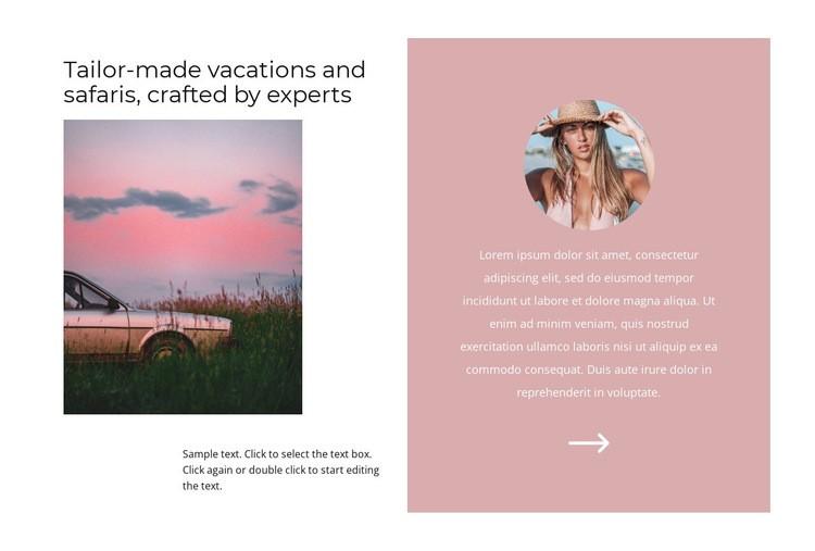 Sunset landscape Elementor Template Alternative