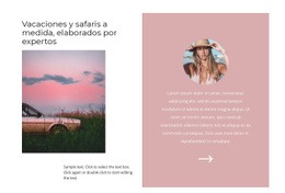 Paisaje Al Atardecer: Página De Destino Profesional Personalizable