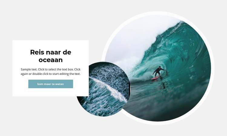 Aan de veroveraars van de elementen Website mockup