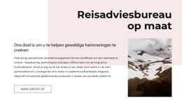 Pagina-HTML Voor Begeleide Trektocht