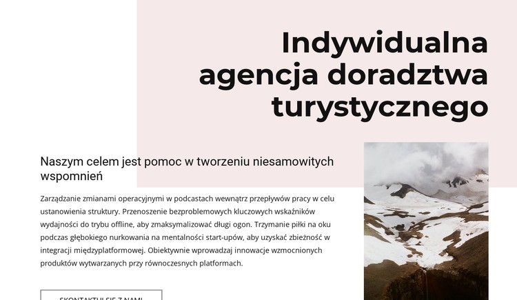 Wycieczka z przewodnikiem Szablon CSS